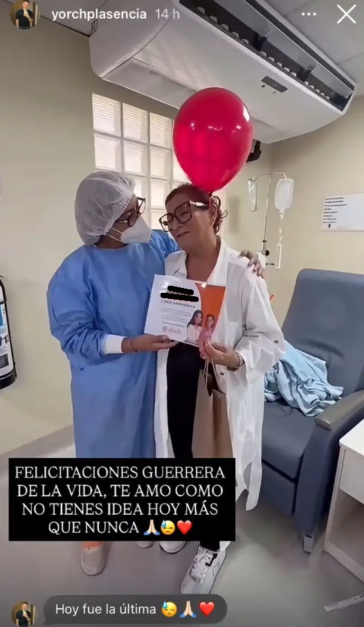 Gloria Quintanilla en un centro oncológico